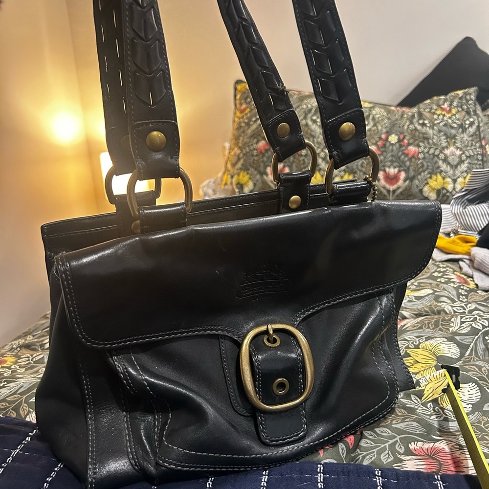 Vintage Coach Leather Bleeker Bag